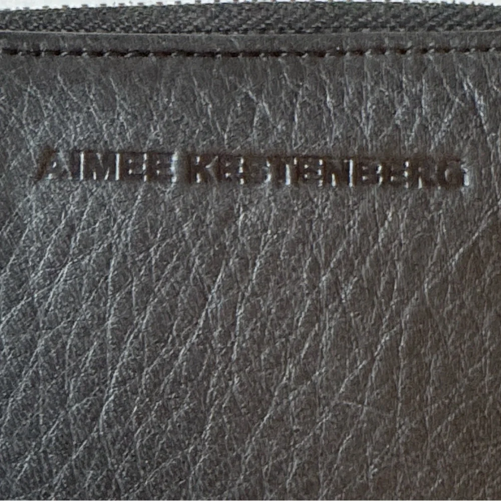 Aimee Kesterberg zip-around leather wallet, 4 x 4.5